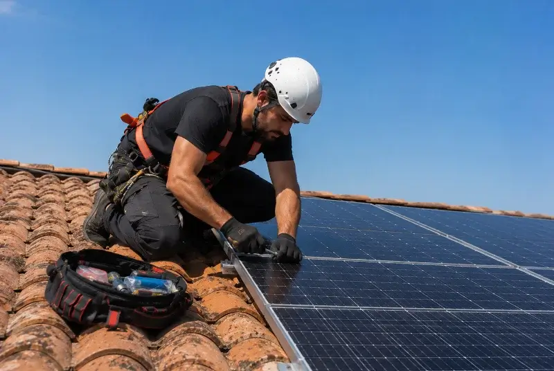 Maintenance et monitoring de panneaux solaires à Germond-Rouvre